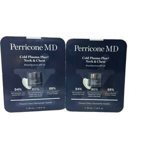 Perricone MD Cold Plasma Plus+ 1oz Neck & Chest SPF 25 (lot of 2) New Sealed